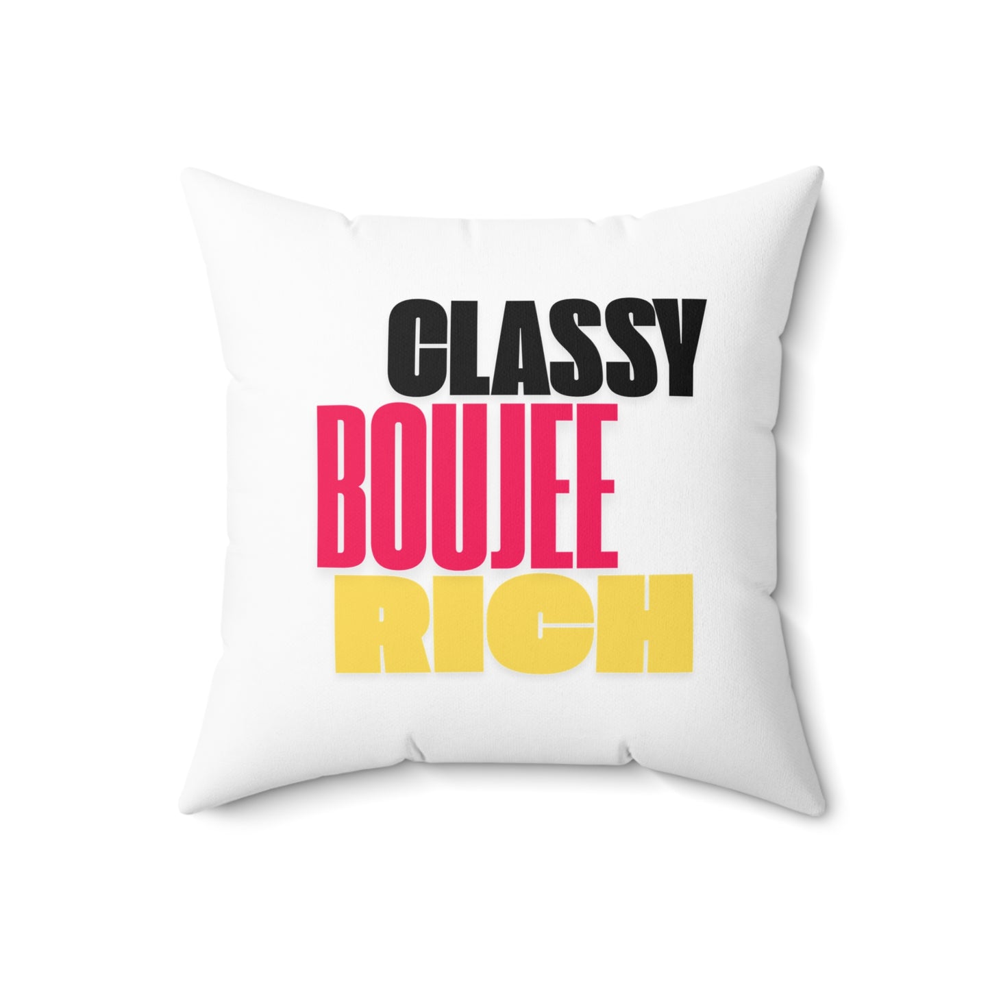 "RICH" Polyester Square Pillow