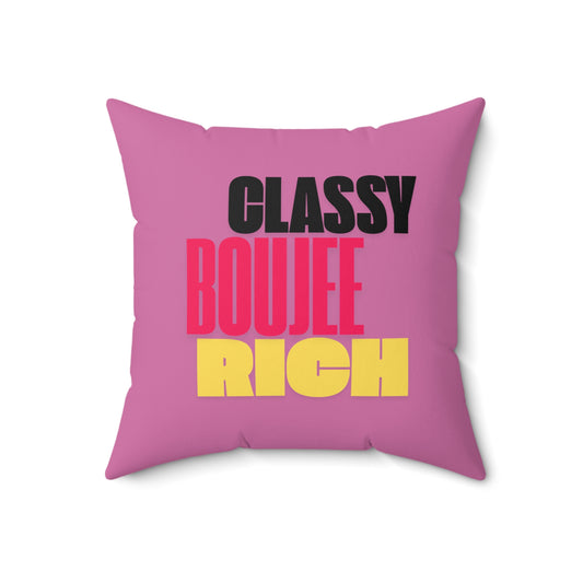 "RICH" Polyester Square Pillow