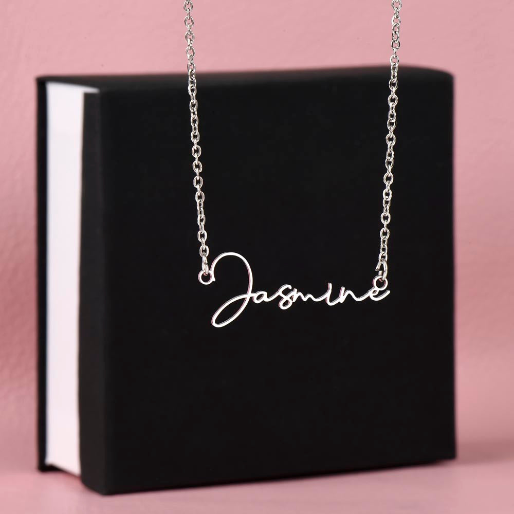 Cutesy signature necklace